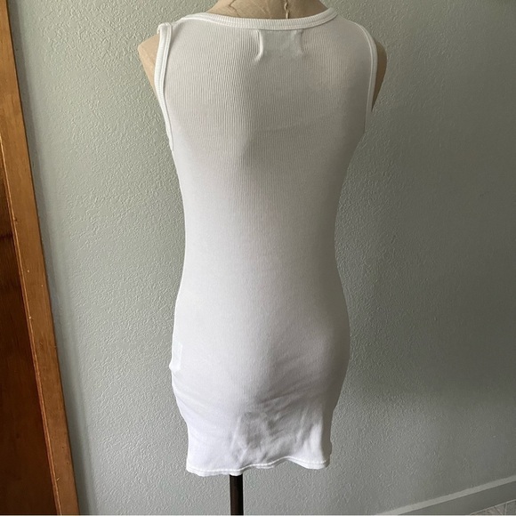 BAPE Women's sz S White Long Ribbed Tank Top Red Bapesta Star Bathing Ape Japan - Picture 7 of 10